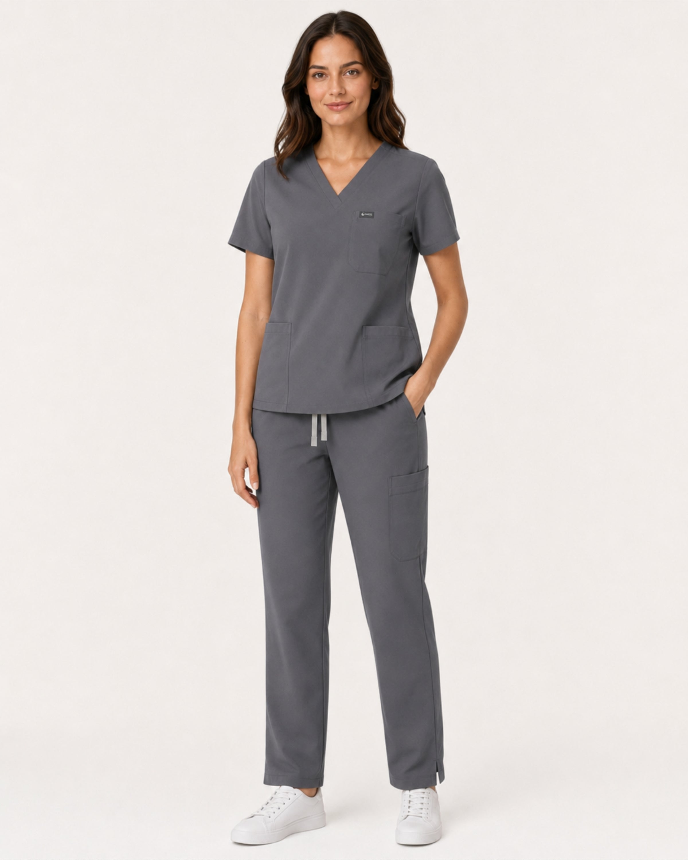 Women's Classic V-Neck Scrub Top | VantaFlex™ Premium Stretch