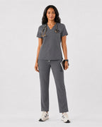 Women's Classic V-Neck Scrub Top | VantaFlex™ Premium Stretch