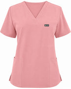 Women's VantaFlex™ Scrub Set Classic V-Neck Top + Straight-Leg Pant - Long Shift Scrubs