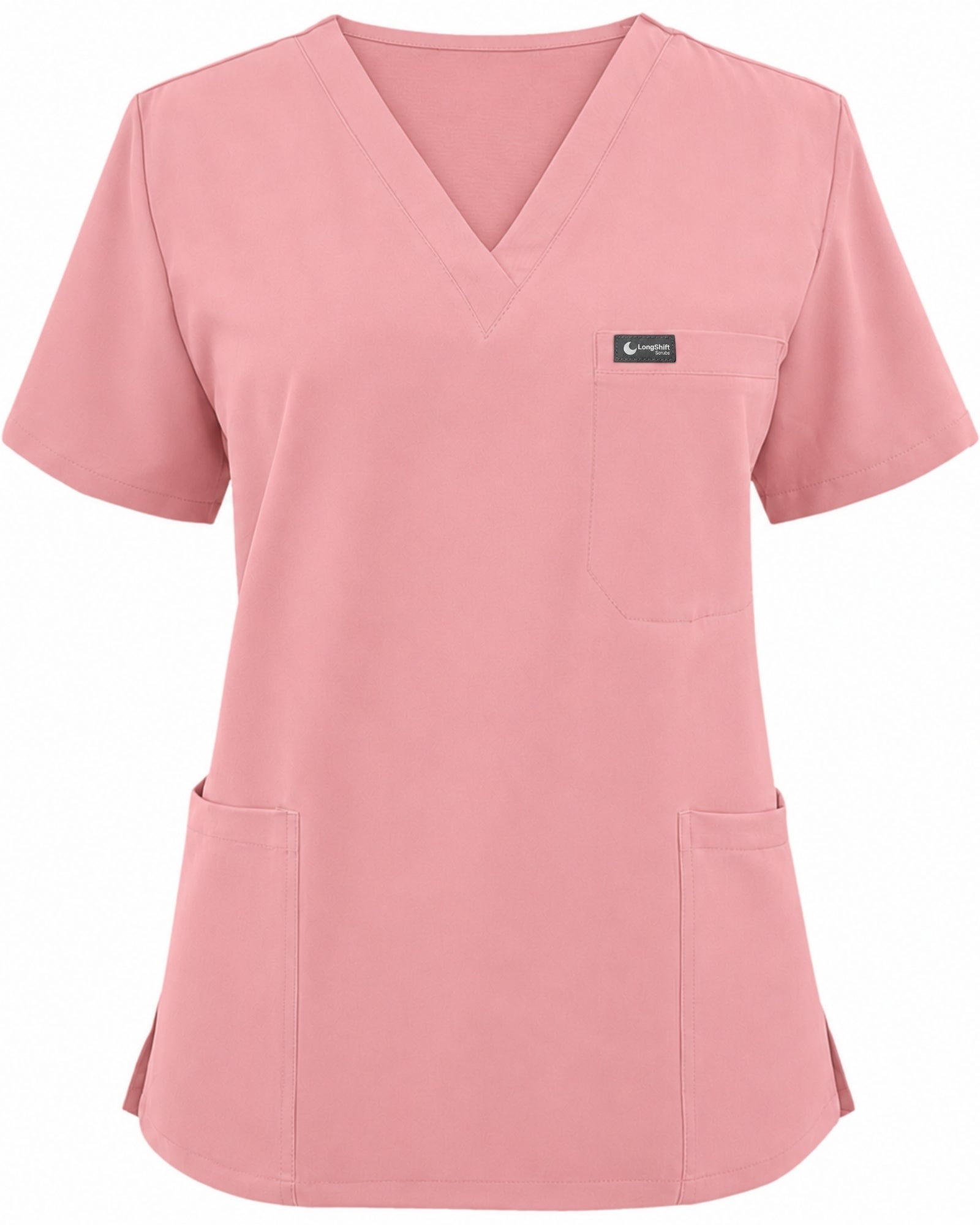 Women's VantaFlex™ Scrub Set Classic V-Neck Top + Straight-Leg Pant - Long Shift Scrubs