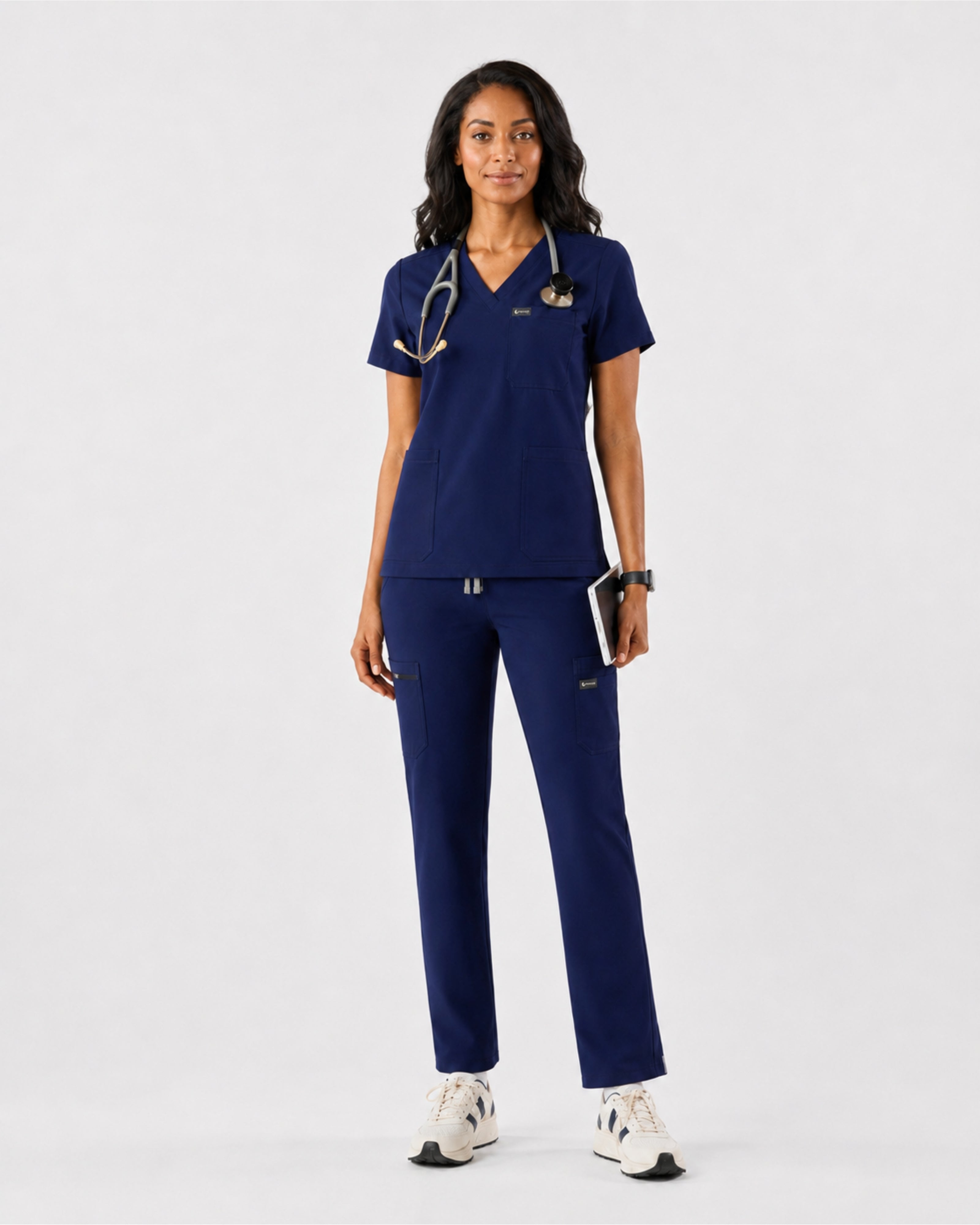 Women's Classic V-Neck Scrub Top | VantaFlex™ Premium Stretch