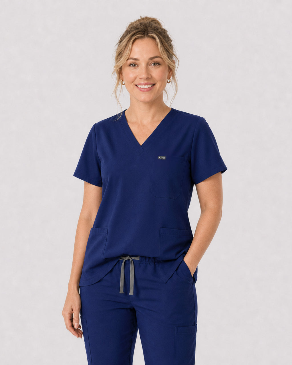 Women's Classic V-Neck Scrub Top | VantaFlex™ Premium Stretch