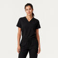 Vela Essential 1-Pocket Scrub Top - Black