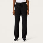 Dura Essential Knit-Waist Scrub Pant - Black - LSScrubs