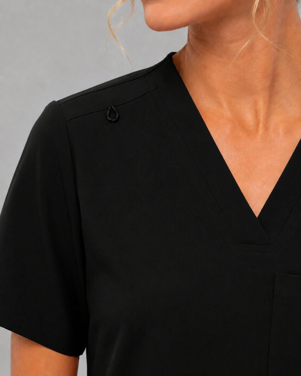Women's VantaFlex™ Scrub Set Classic V-Neck Top + Jogger Pant - Long Shift Scrubs