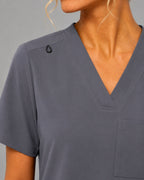 Women's VantaFlex™ Scrub Set Classic V-Neck Top + Jogger Pant - Long Shift Scrubs