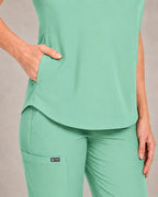 Women's Stretch Jogger Scrubs Set – Multi-Pocket Top & Pants, 12 Colors - Long Shift Scrubs