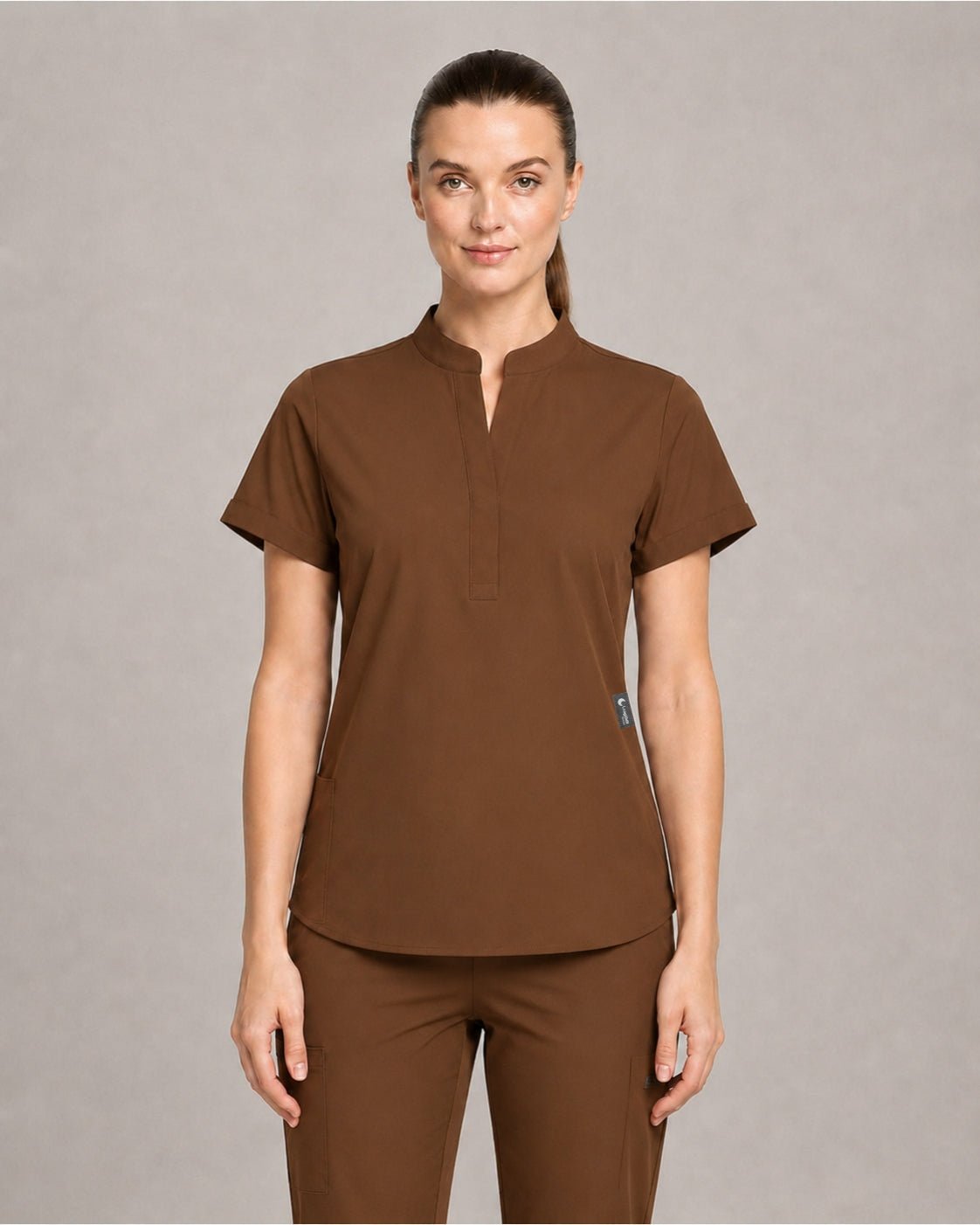 Women's Stretch Jogger Scrubs Set – Multi-Pocket Top & Pants, 12 Colors - Long Shift Scrubs