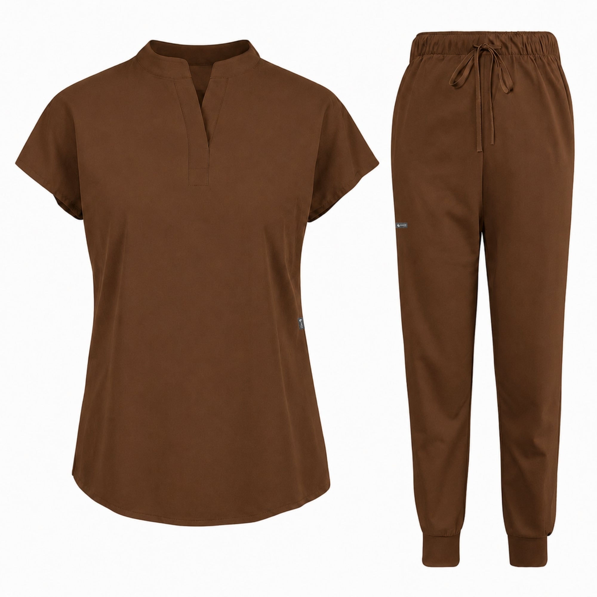 Women's Stretch Jogger Scrubs Set – Multi-Pocket Top & Pants, 12 Colors - Long Shift Scrubs