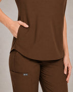 Women's Stretch Jogger Scrubs Set – Multi-Pocket Top & Pants, 12 Colors - Long Shift Scrubs