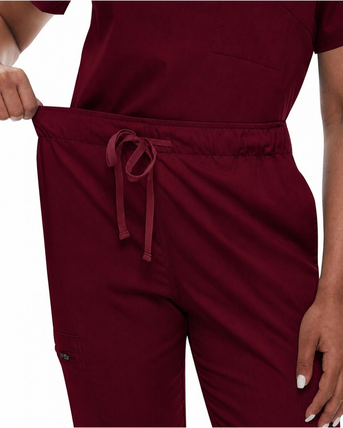 Women's Premium Comfort V-Neck Scrubs Set – Stretch Top & Cargo Pocket Jogger Pants, 10 Colors