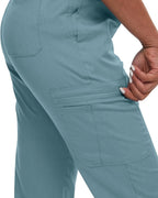 Women's Premium Comfort V-Neck Scrubs Set – Stretch Top & Cargo Pocket Jogger Pants, 10 Colors