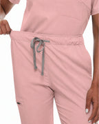 Women's Premium Comfort V-Neck Scrubs Set – Stretch Top & Cargo Pocket Jogger Pants, 10 Colors