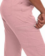 Women's Premium Comfort V-Neck Scrubs Set – Stretch Top & Cargo Pocket Jogger Pants, 10 Colors