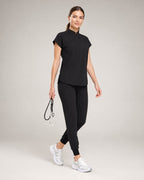 Women's Stretch Jogger Scrubs Set – Multi-Pocket Top & Pants, 9 Colors