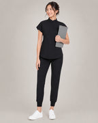 Women's Stretch Jogger Scrubs Set – Multi-Pocket Top & Pants, 9 Colors