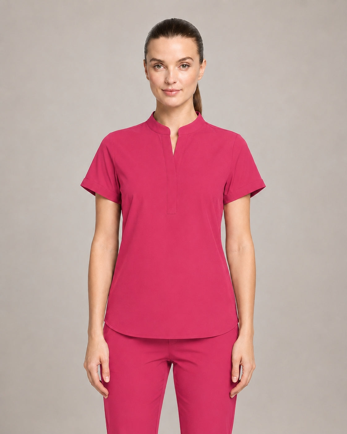 Women's Stretch Jogger Scrubs Set – Multi-Pocket Top & Pants, 9 Colors