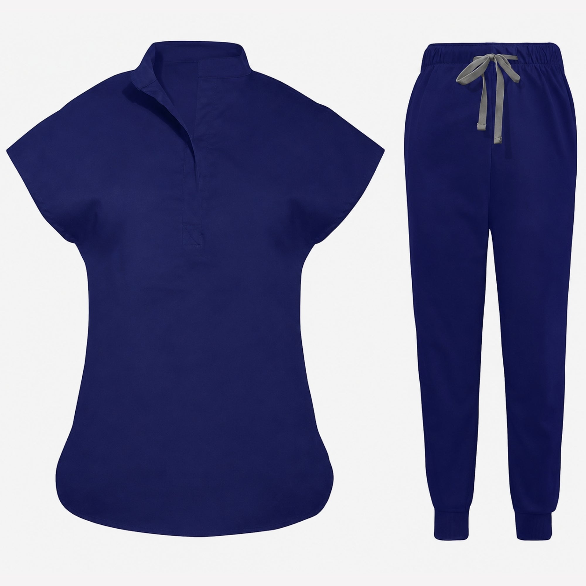 Women's Stretch Jogger Scrubs Set – Multi-Pocket Top & Pants, 9 Colors