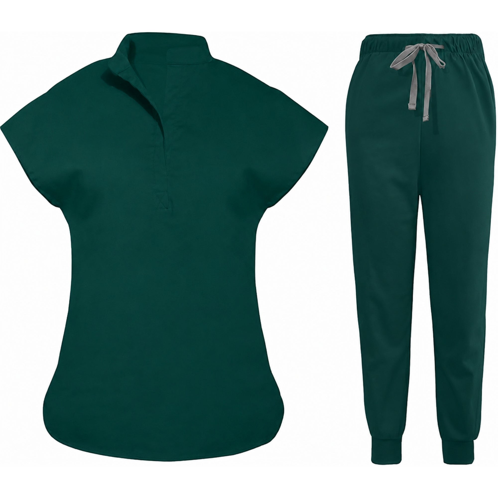 Women's Stretch Jogger Scrubs Set – Multi-Pocket Top & Pants, 9 Colors