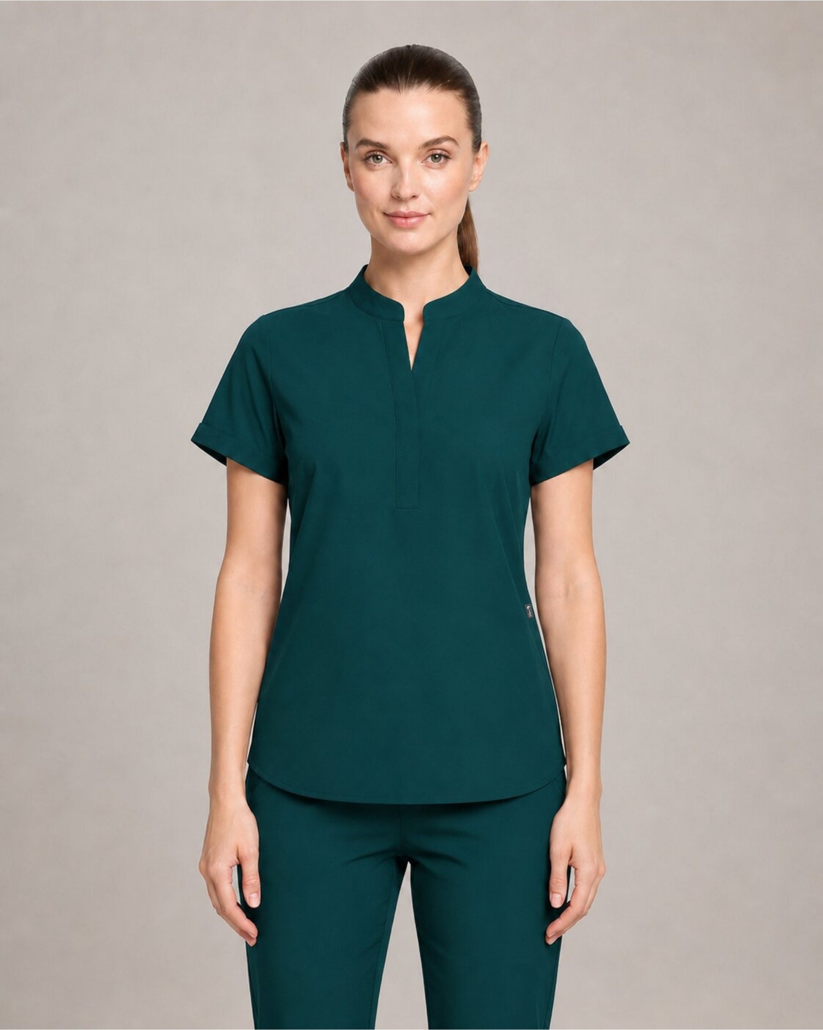 Women's Stretch Jogger Scrubs Set – Multi-Pocket Top & Pants, 9 Colors