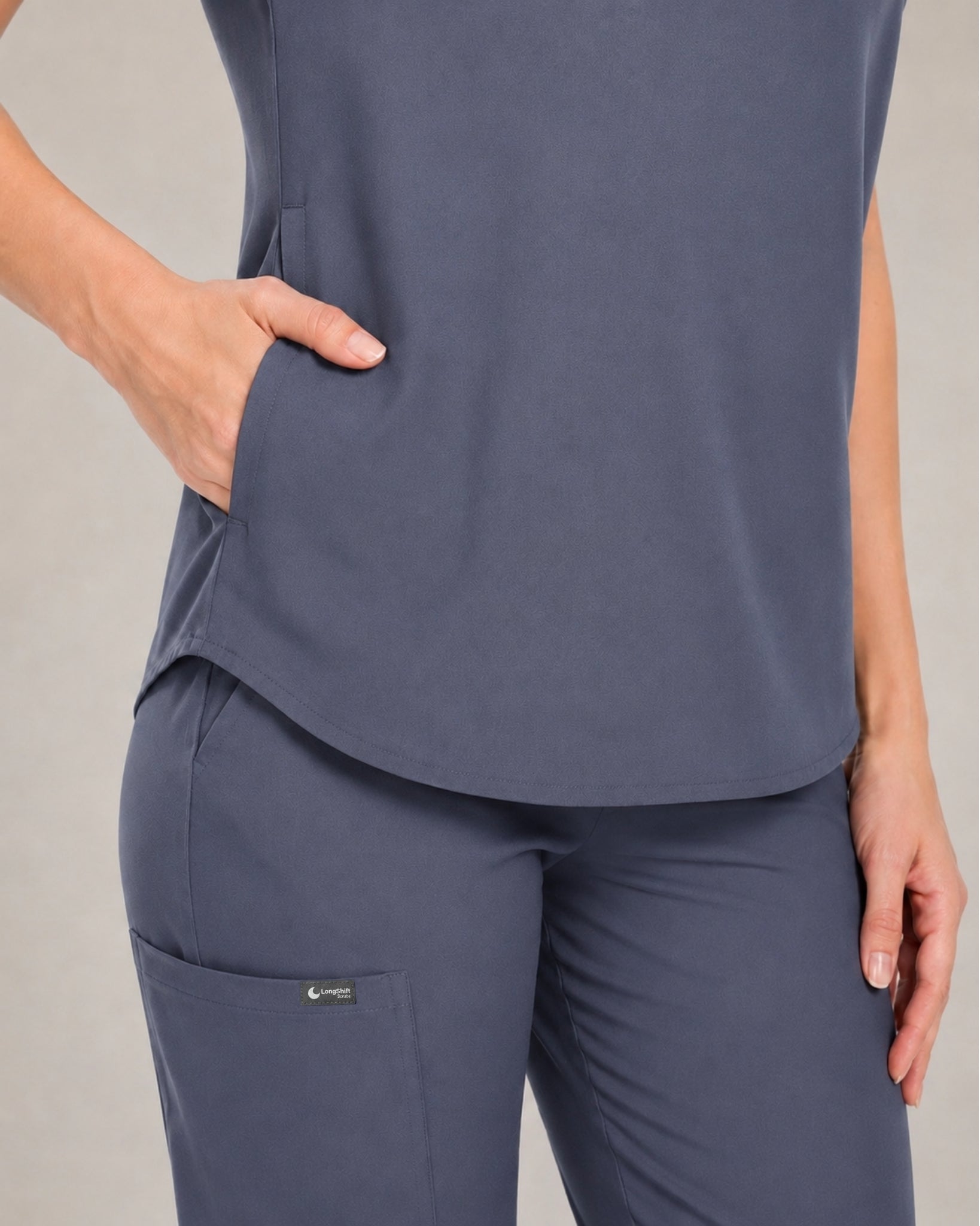 Women's Stretch Jogger Scrubs Set – Multi-Pocket Top & Pants, 9 Colors