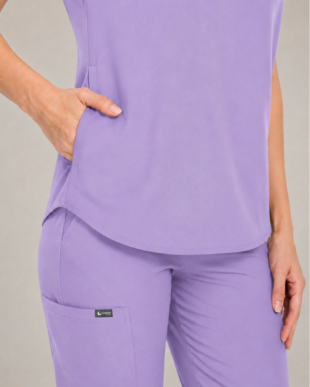 Women's Stretch Jogger Scrubs Set – Multi-Pocket Top & Pants, 9 Colors