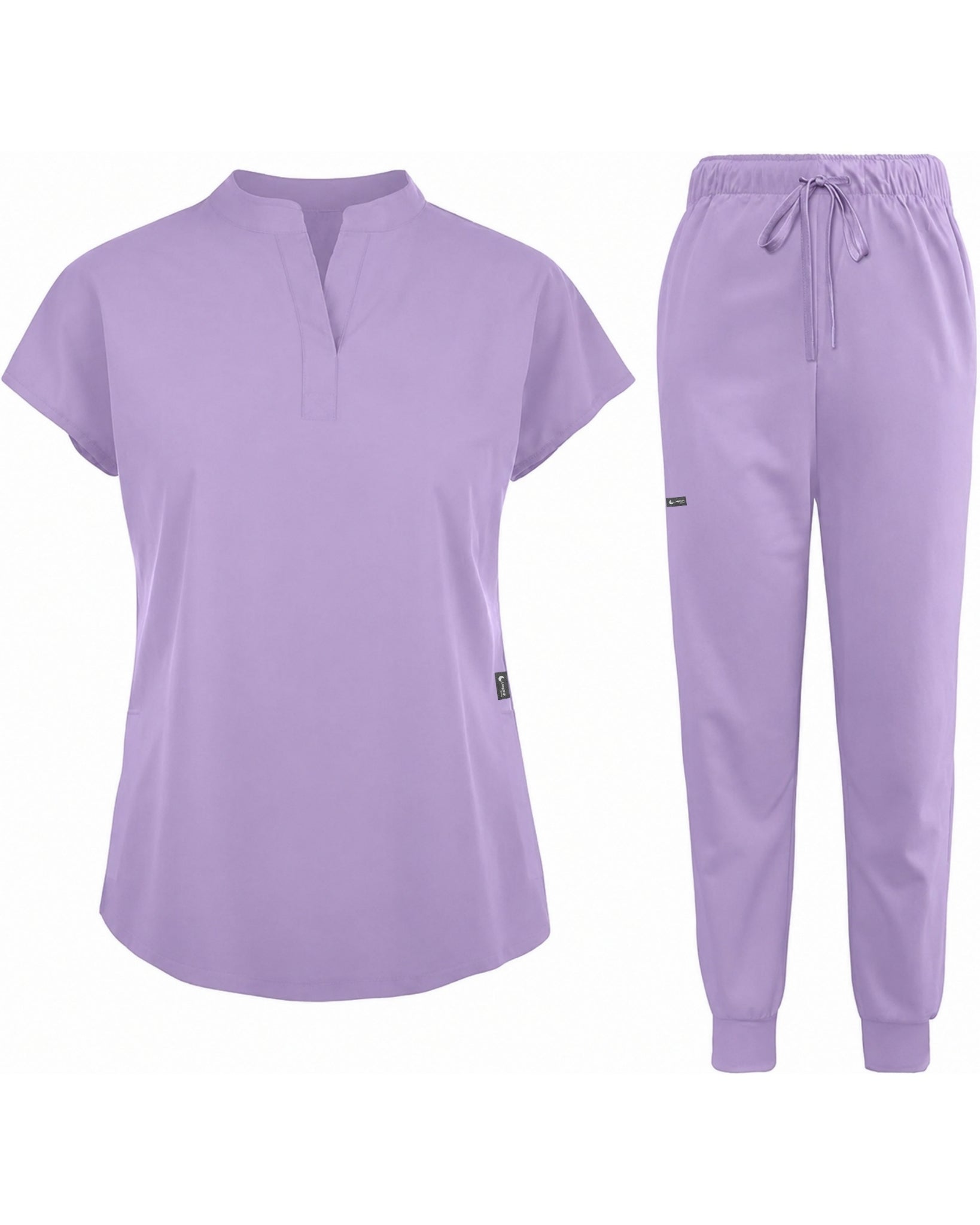 Women's Stretch Jogger Scrubs Set – Multi-Pocket Top & Pants, 9 Colors