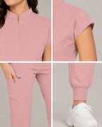 Women's Stretch Jogger Scrubs Set – Multi-Pocket Top & Pants, 9 Colors