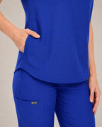 Women's Stretch Jogger Scrubs Set – Multi-Pocket Top & Pants, 9 Colors