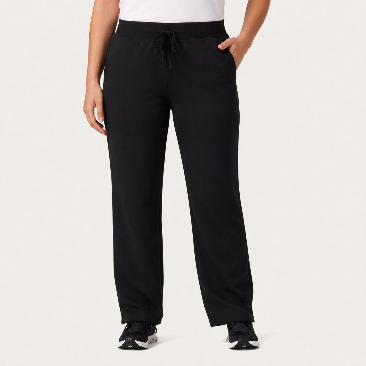 Dura Essential Knit-Waist Scrub Pant - Black